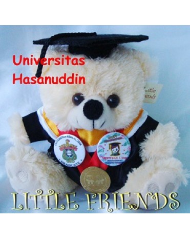 Boneka Wisuda Universitas Hasanuddin - Ekonomi (25 cm)
